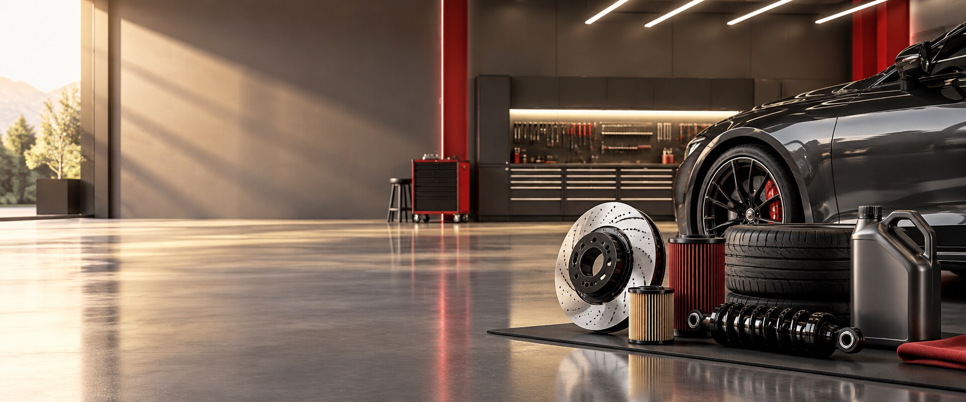 Premium automotive parts and workshop